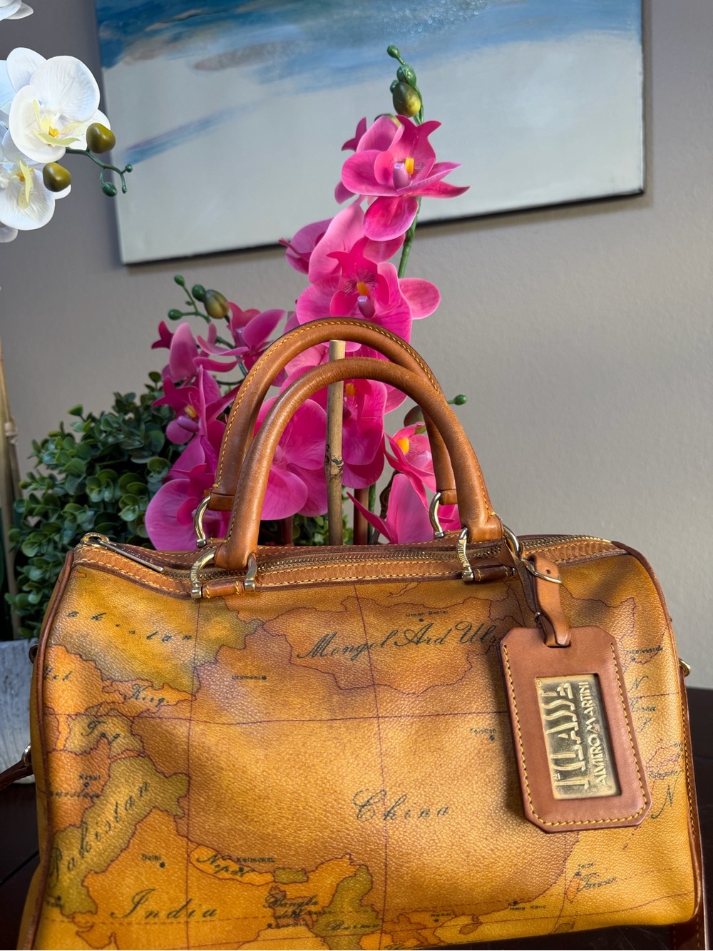 Alviero Martini World Map bag